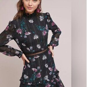 Donna Morgan Long Sleeve Floral Dress